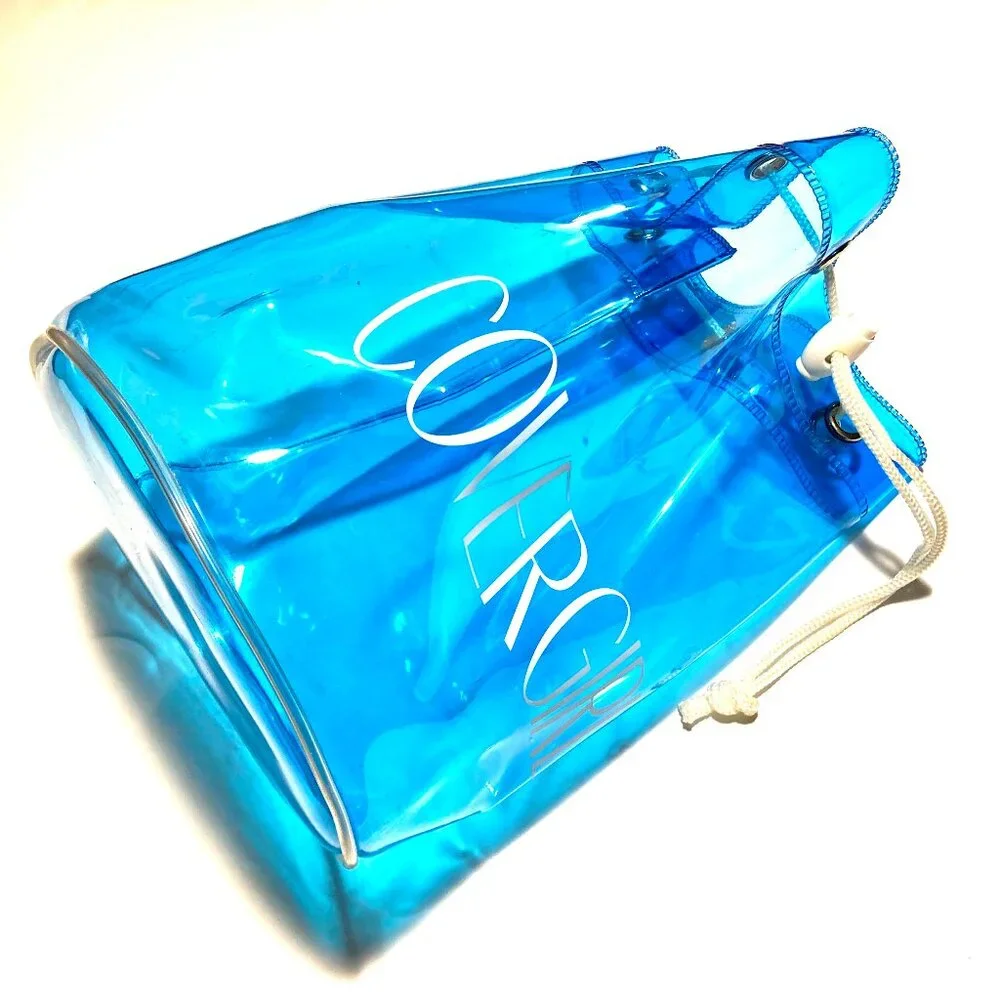 CoverGirl Plastic Duffle Bag with rope closure